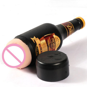 Portatile bottiglia di birra morbida Ora figa vera <span class=keywords><strong>Vagina</strong></span> giocattolo erotico per adulti manuale maschio masturbatore giocattoli del sesso per gli uomini regalo giocattoli del sesso macchina - Product Image 5