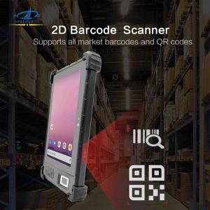 جهاز لوحي محمول باليد من إتش إف سيكيوريتي طراز إف بي 08 بشاشة 8 بوصات مع ماسح ضوئي للوجه وبصمة الإصبع والبطاقات والقزحية يعمل بنظام أندرويد وشبكة الجيل الرابع - Product Image 5