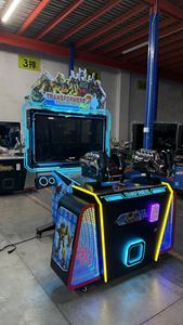 Machine de tir de dinosaures 42 pouces, simulateur d'arcade à deux joueurs, construction métallique pour centres de jeux pour enfants, anglais, 1 an - Product Image 4
