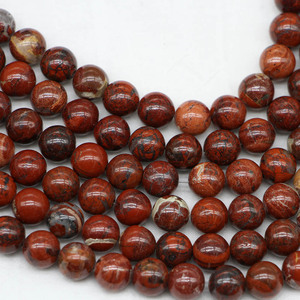 Natural Jasper Loose Beads Round <b>Red</b> For <b>Bracelet</b> Making Yiwu Origin ST0102 - Product Image 4