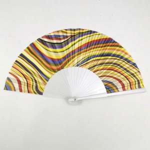 Abanico de Mano de Plástico Delicado de 23 cm, Personalizado, de Alta Calidad, con Impresión Personalizada, para Festivales, Bodas, Venta al por Mayor - Product Image 4