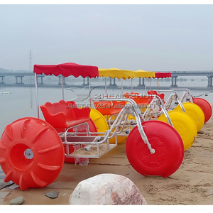 電動ウォーターサイクルバイクウォータースポーツ防錆3ビッグホイール中古水三輪車 - Product Image 2