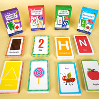 Livre de cartes mémoire éducatives pour enfants, idéal pour l'école à domicile, la maternelle et l'enseignement en classe, favorisant le développement intellectuel et l'apprentissage.