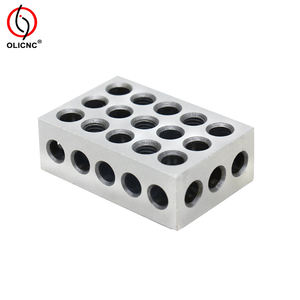 Blocchi Paralleli 23 Fori 1-2-3 25-50-75mm Set di Blocchi di Serraggio Misure in Pollici e Metriche 2 Pezzi Blocco di Precisione - Product Image 5