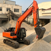 Excavatrice lourde de 22 tonnes, haute puissance moteur, pour travaux de construction, machine de terrassement hydraulique sur chenilles, prix