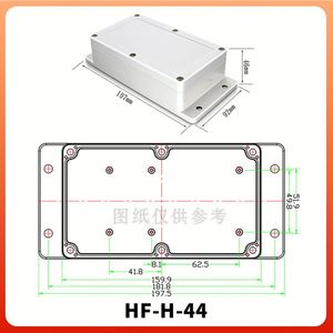 กล่องรวมสายไฟกันน้ำ IP65 ABS สำหรับอุปกรณ์อิเล็กทรอนิกส์ภายนอกอาคาร-EBM H-44 - Product Image 3