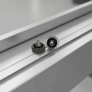 Roue à roulement sphérique <span class=keywords><strong>en</strong></span> caoutchouc avec axe, vis SS M4~M10, OD15~65mm - Product Image 5