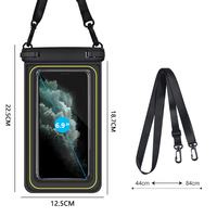 Nouvelle pochette étanche pour téléphone en PVC à double crochet, étui flottant transparent pour téléphone portable pour iPhone 18 17, sac étanche pour le sport