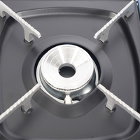 Réchaud à gaz portable écologique pour camping randonnée allumage coupe-vent éclairage continu accessoires de réchaud de camping bleu