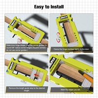 Gabarit de mortaiseuse pour charnières de porte, 3 pouces, en plastique ABS, pour fraisage et installation DIY