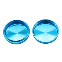 Boîte en papier individuelle, emballage, diamètre 64 mm, forme ronde, boîte de rangement en aluminium, plusieurs couleurs en stock