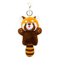 Ours à queue bizarre personnalisable pendentif en peluche raton laveur mignon porte-clés animal en peluche en coton PP pour sac à main charme longue queue jouets