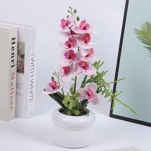 <span class=keywords><strong>Fiori</strong></span> Artificiali Emozionali, Orchidea Artificiale all'Ingrosso in Vaso, Forniture per Giardino, Succulente, <span class=keywords><strong>Fiori</strong></span> Artificiali per Feste, Mazzo - Product Image 3
