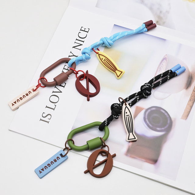 Braided Phone Strap Handmade Paracord Strap Bag Charm Wholesale Bag Pendant Decoration Custom Logo Phone Lanyard