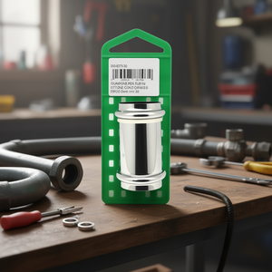 Conector de Latón para Tuberías con 2 Juntas Tóricas S-Brico, Diámetro 26 mm, para Mangueras de Plomería - Product Image 2