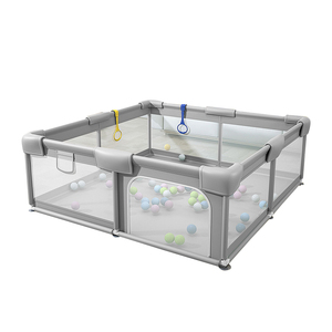 Parque Infantil para <span class=keywords><strong>Bebés</strong></span> OEM, Parque Infantil Interior de Tela, Parque Infantil Elevado de Tela Oxford, Parque Infantil Seguro para Gatear y Jugar - Product Image 1