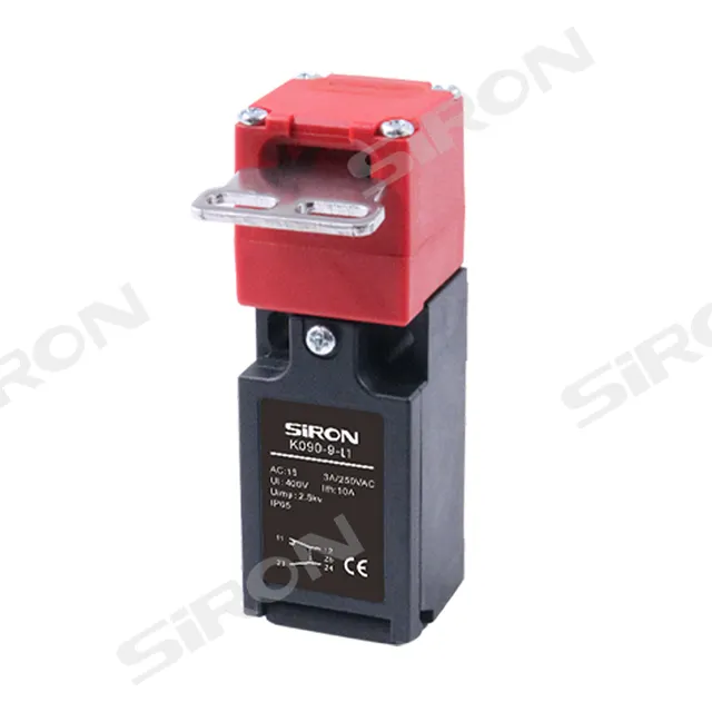 SiRON K090-9-L Series Hot Sell Waterproof Limit and Safety Door Interlock Latch Switches Vertical Interlock Safety Limit Switch