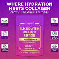 Rosebest, fabricant chinois, électrolytes en vrac, poudre de peptides de collagène, suppléments énergétiques en sachet, boisson pour l'hydratation, la peau et les cheveux