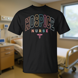 Camiseta de enfermera de hospicio, regalo de graduación para enfermeras médicas, color negro - Product Image 3