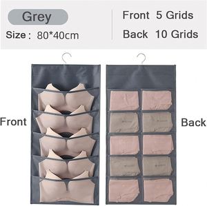 Bolsa de Almacenamiento Colgante de Doble Cara, Organizador Plegable Multifuncional para Ropa Interior y Calcetines, Almacenamiento Plegable - Product Image 2