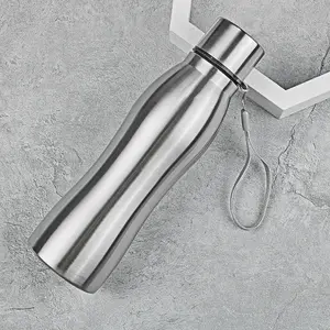 500毫升多容量金属不规则形状不锈钢烧瓶运动水瓶