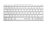 Clavier sans fil portable AX8300 2,4 GHz rechargeable pour ordinateurs/tablettes