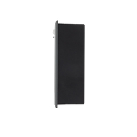Lumière d'escalier encastrée rectangulaire en aluminium avec capteur LED 3W, blanc givré/noir/gris, lampe murale, lumière d'escalier, dimmable
