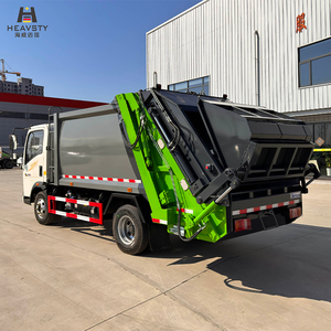 Camion compacteur <span class=keywords><strong>de</strong></span> déchets HEAVSTY Diesel, nouveau modèle, chargement arrière, 7 m³, avec télécommande sans fil, bacs <span class=keywords><strong>de</strong></span> 120 L et 240 L - Product Image 6