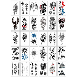 2021 vente en gros petite pâte de <span class=keywords><strong>tatouage</strong></span> hommes et femmes fleurs durables anglais belle doigt visage pâte <span class=keywords><strong>tatouage</strong></span> autocollants personnalisés - Product Image 4
