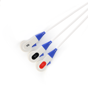 Medisch Compatibel Voor Kendall Wegwerp <span class=keywords><strong>Ecg</strong></span> Leadwire <span class=keywords><strong>3</strong></span> Leidt 0.9M Aha Snap <span class=keywords><strong>Ecg</strong></span> Kabel Voor Ziekenhuisgebruik - Product Image 4