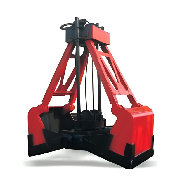 12m Clamshell Single Rope Wireless Remote Control Grab Bucket with Motor Q345 Material 15 Ton for Excavator Grapple Attachment