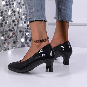 Nueva Llegada Zapatos de Tacón para Mujer Talla Grande con Suelas de Goma de Calidad, Punta Puntiaguda, Suaves, Tendencias de Moda de Verano, Tacones Bajos para Damas - Product Image 3