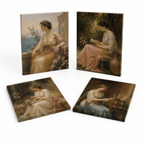 Peinture à l'huile sur toile personnalisée, art mural, style européen moderne, portrait de femme magnifique pour la décoration de la maison, du bureau ou de l'hôtel