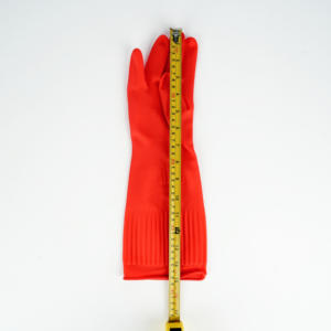 Gants en caoutchouc <span class=keywords><strong>latex</strong></span> rouge de 38cm en stock pour usage domestique en vrac - Product Image 4