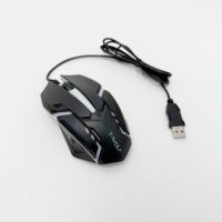 Ensemble de jeu T-WOLF TF850 arabe 5 en 1 : clavier, souris avec éclairage respirant 4 couleurs, casque de jeu 3,5 mm, haut-parleur de jeu pour PC
