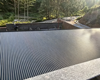 Tuiles de toit en alliage d'aluminium épaissies, isolantes thermiquement, à double couche, ignifuges et imperméables pour véranda