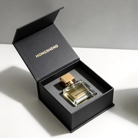 Boîte cadeau de luxe haut de gamme pour flacon de parfum avec design magnétique blanc et impression à l'encre à base de soja recyclable