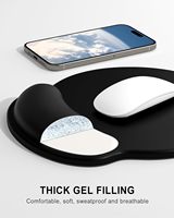 Tapis de souris en silicone personnalisé avec repose-poignet de forme irrégulière