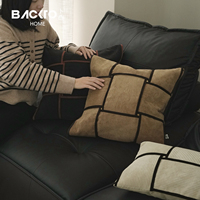 Housse de coussin tissée à la main haut de gamme, design moderne et luxueux, pour la décoration du salon, de l'hôtel et de la villa