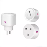 Prise intelligente Wi-Fi Tuya, interrupteur vocal pour téléphone portable, minuterie, dispositif d'allumage/éteignage, prise électrique