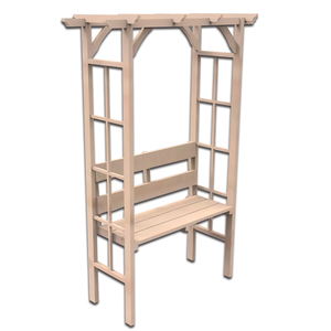 Jardín al aire libre de <span class=keywords><strong>madera</strong></span> decorativa arcos Arbour de <span class=keywords><strong>madera</strong></span> maciza Arbor moderno pérgola con silla - Product Image 4