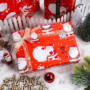 MAYPLUSS Santa Christmas Wrapping Paper 17 Inch X 33 Feet Red Waterproof Holiday Gift Wrap - Product Image 2