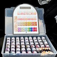 XIANZHIYIN Nouveauté 2026 – Kit de 48 Couleurs de Poudre Mica Magique Effet Miroir, Scintillante et Lumineuse, pour Salons de Manucure (Vente en Gros)