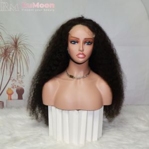 5x5 HD для кружевной повязки на голову парик готовая одежда вьетнамские девственные волосы невидимые плетеные средние вьющиеся косметические товары для женщин - Product Image 4