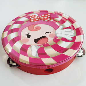 Tambourin à une rangée pour l'éveil musical Orff, instrument d'éducation précoce, hochet à main, jouet pour l'éveil musical des bébés - Product Image 4