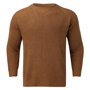 เสื้อสเวตเตอร์เข้ารูปแขนยาวสำหรับผู้ชายดีไซน์คอกลมระบายอากาศได้ดี100% ผ้าโพลีเอสเตอร์เลือกโลโก้ได้ตามต้องการสำหรับฤดูใบไม้ร่วง - Product Image 1