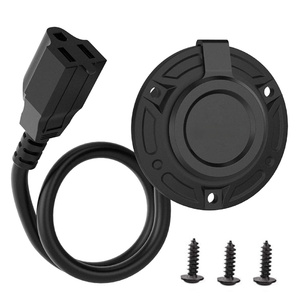 Prise AC 20A 125V, prise d'alimentation RV 12AWG, adaptateur à <span class=keywords><strong>lame</strong></span> en T 5-en-1, cordon <span class=keywords><strong>de</strong></span> 16 pouces, boîtier <span class=keywords><strong>de</strong></span> prise extérieure étanche - Product Image 2