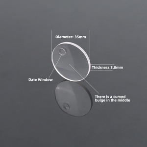 Espejo de Reloj de Zafiro Personalizado de 35 mm de Diámetro y 2,5 mm de Grosor, Ventana de Fecha, Resistencia a Altas Temperaturas, Compatible con OEM - Product Image 5