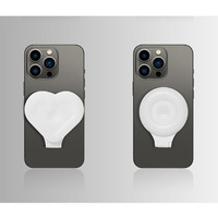 Lampe LED magnétique pliable pour selfie, lumière d'appoint portable pour téléphone, fixation magnétique puissante pour smartphone, streaming vidéo en direct