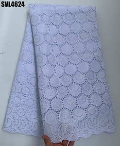 Tessuto <span class=keywords><strong>di</strong></span> lusso bianco africano per merletto svizzero in Voile con strass ricamati da <span class=keywords><strong>uomo</strong></span> Sexy in pizzo secco per abito da donna - Product Image 4